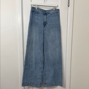 LC Lauren Conrad Denim Blue Jeans Wide Leg Flare